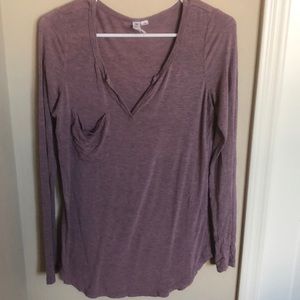 others follow v-neck long sleeve